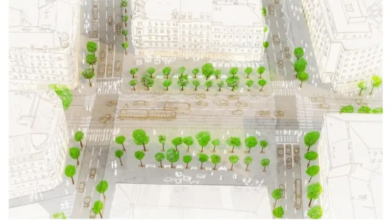 Vizualizace Proměny okolí magistrály u I. P. Pavlova