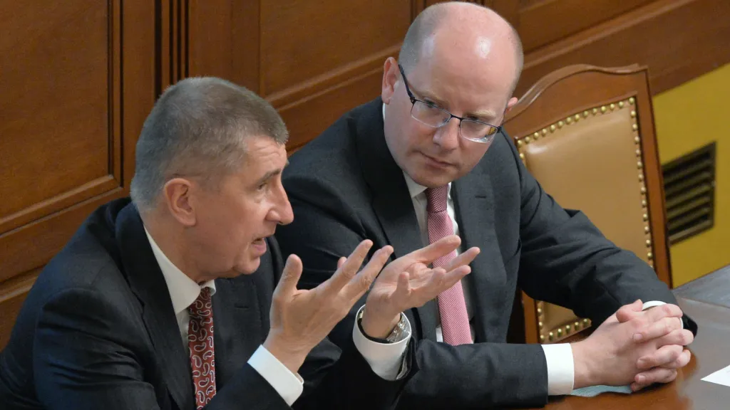 Andrej Babiš a Bohuslav Sobotka