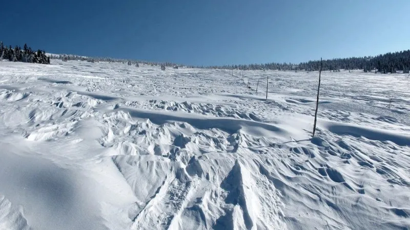 Krkonoše po bouři a větru