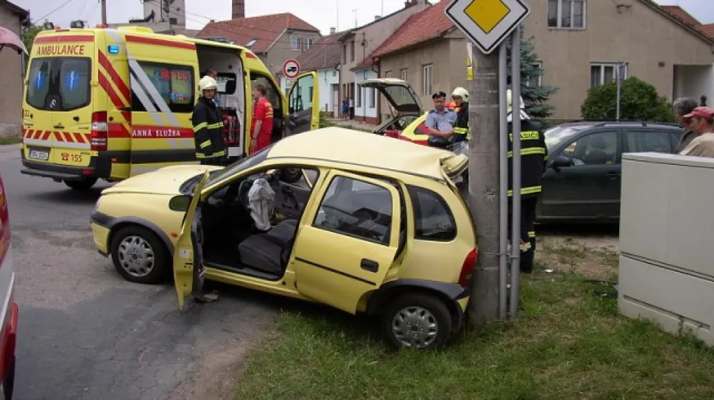 Záchranáři u tragické nehody