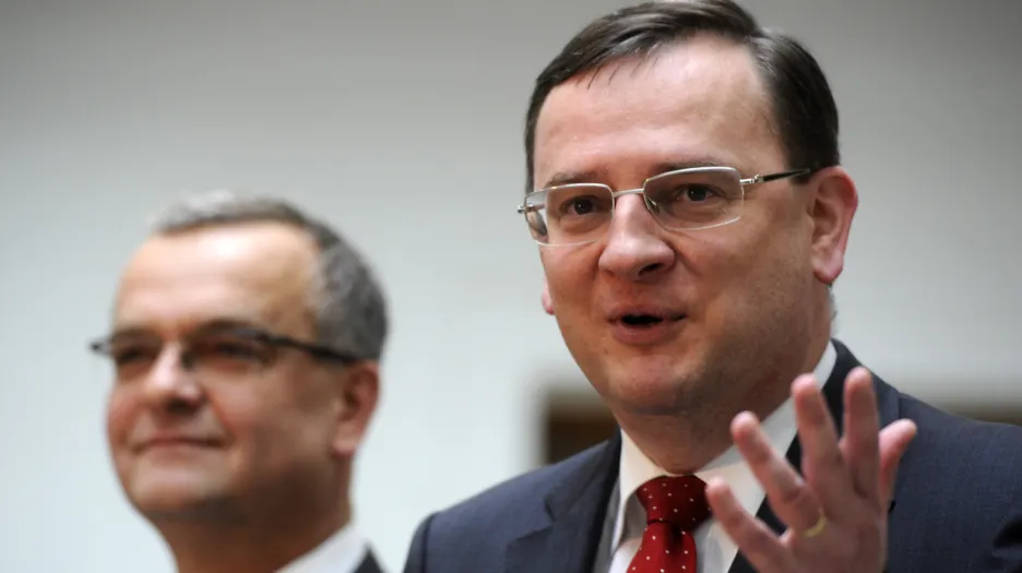 Miroslav Kalousek a Petr Nečas