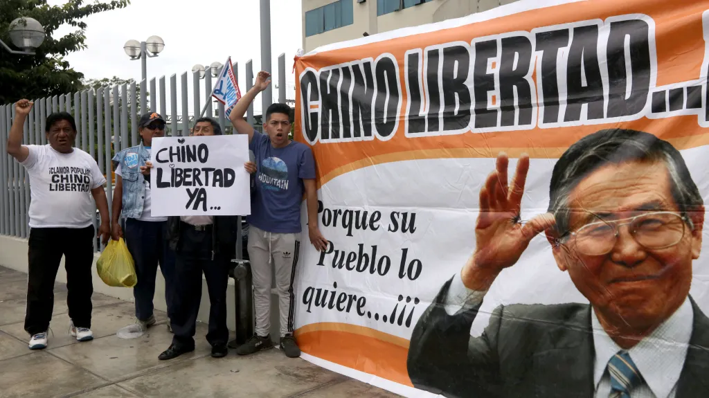 Stoupenci Fujimoriho žádají svobodu pro exprezidenta