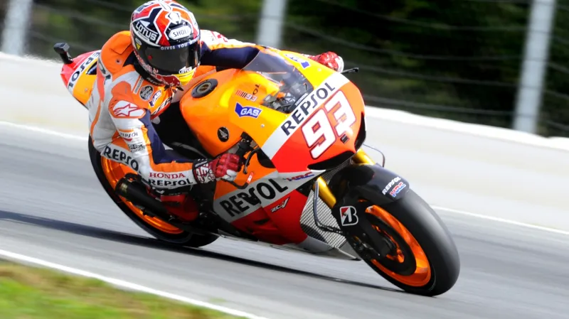 Marc Márquez ze Španělska ve volném tréninku