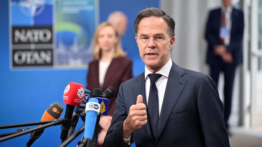 Generální tajemník NATO Mark Rutte v Helsingborgu