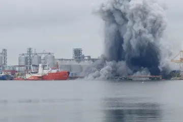 V rumunském přístavu explodoval námořní dron