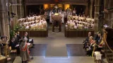 Pohřeb Richarda lll. v katedrále v Leicesteru