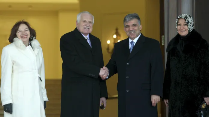 Václav Klaus a Abdullah Gul