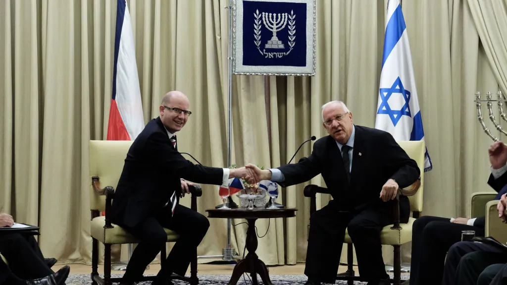 Český premiér na návštěvě Izraele