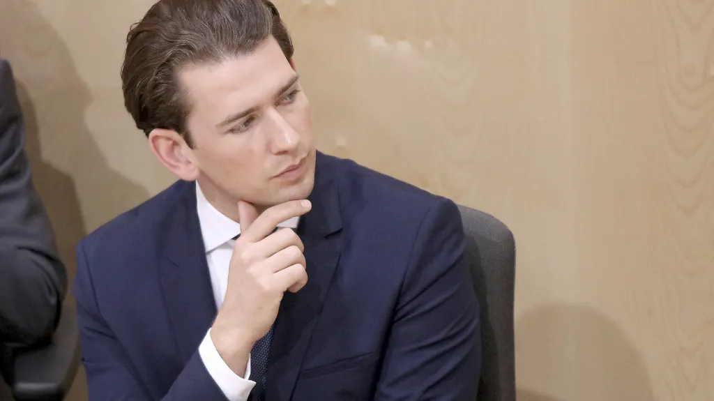 Sebastian Kurz na pondělním zasedání rakouského parlamentu
