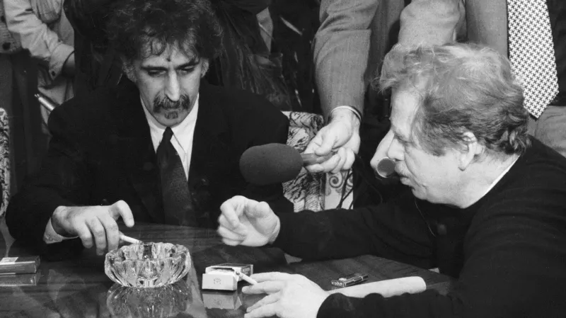 Frank Zappa a Václav Havel