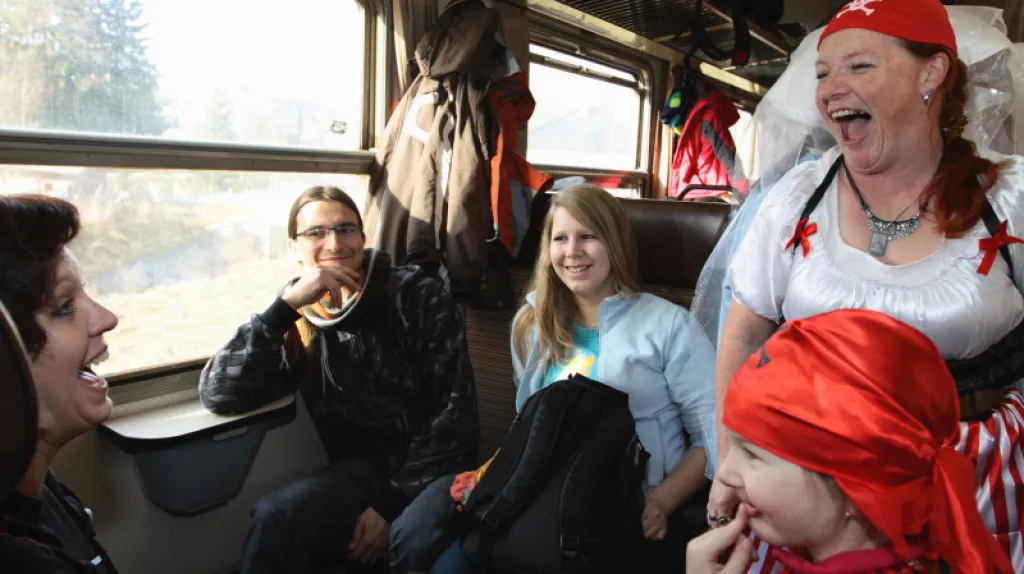 Z jízdy silvestrovského vlaku