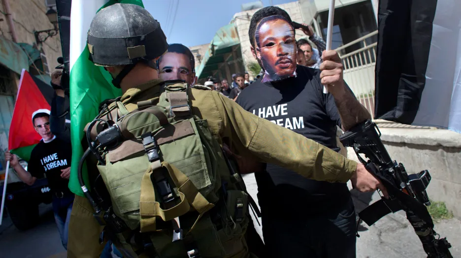 Demonstrace v Hebronu