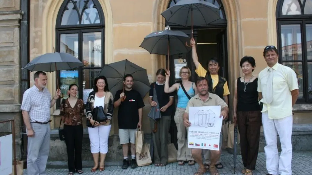 Zahájení hořického sochařského sympozia 2008