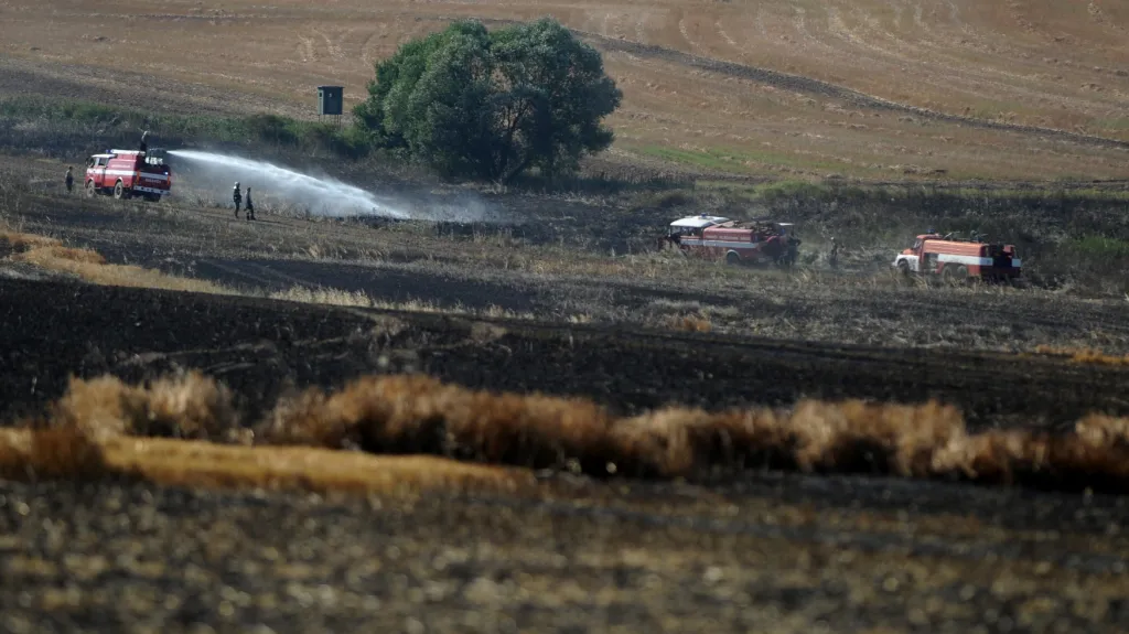 Likvidace požáru u Bavorova na Strakonicku