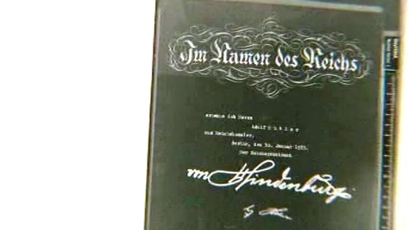 Kopie jmenování Adolfa Hitlera říšským kancléřem