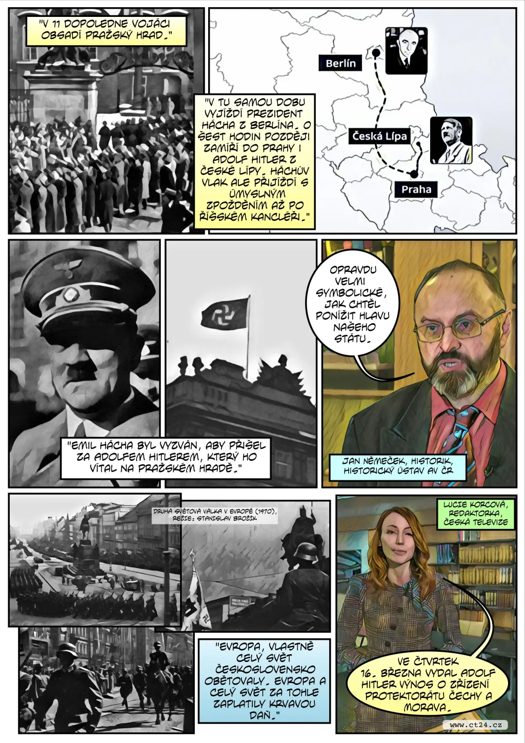 Komiks: Výročí obsazení republiky nacistickým Německem
