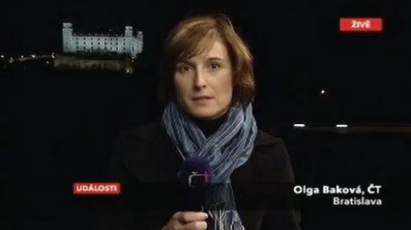 Vstup Olgy Bakové z Bratislavy