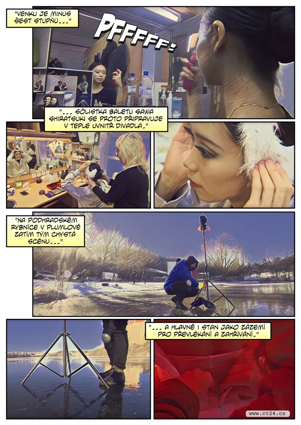 Moravské divadlo v Olomouci pořídilo snímky k letošní premiéře Labutího jezera