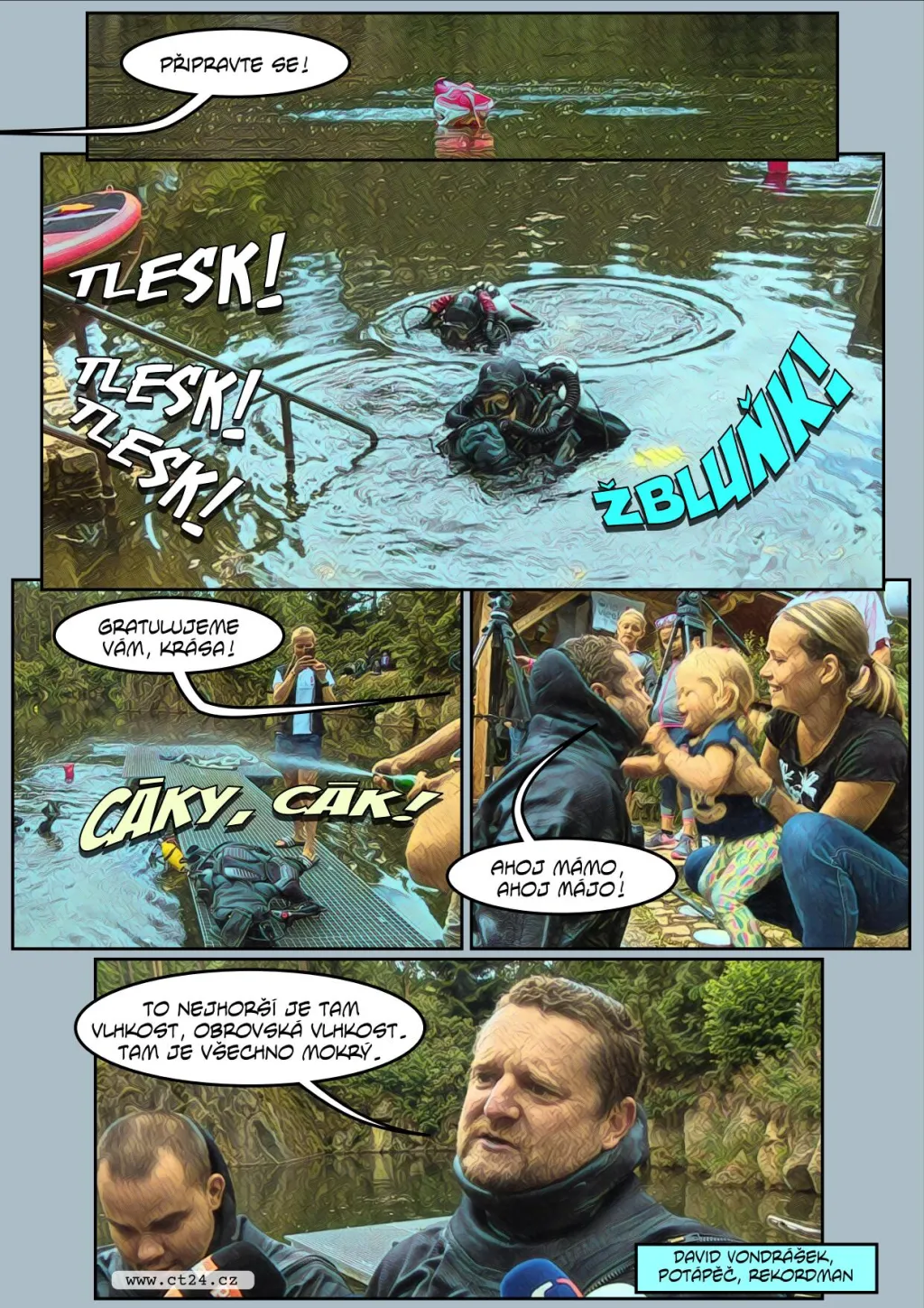 Týden pod hladinou zatopeného lomu