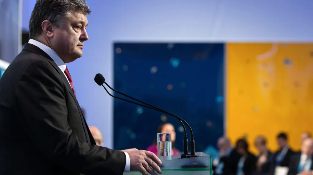Petro Porošenko na konferenci Jaltské evropské strategie