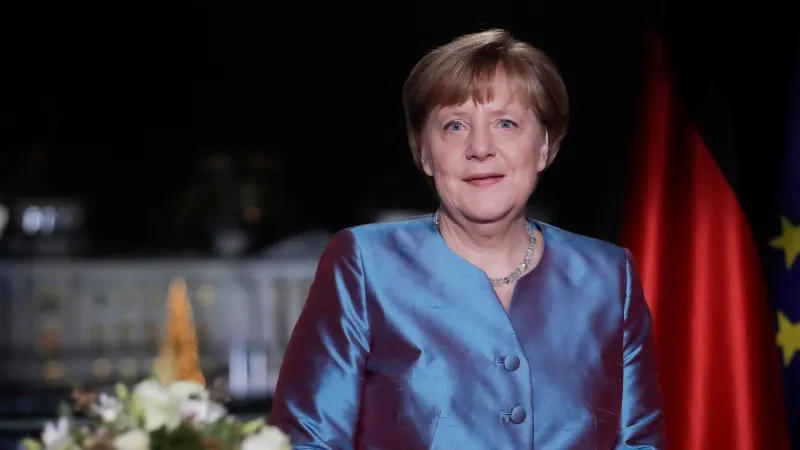 Angela Merkelová během novoročního projevu