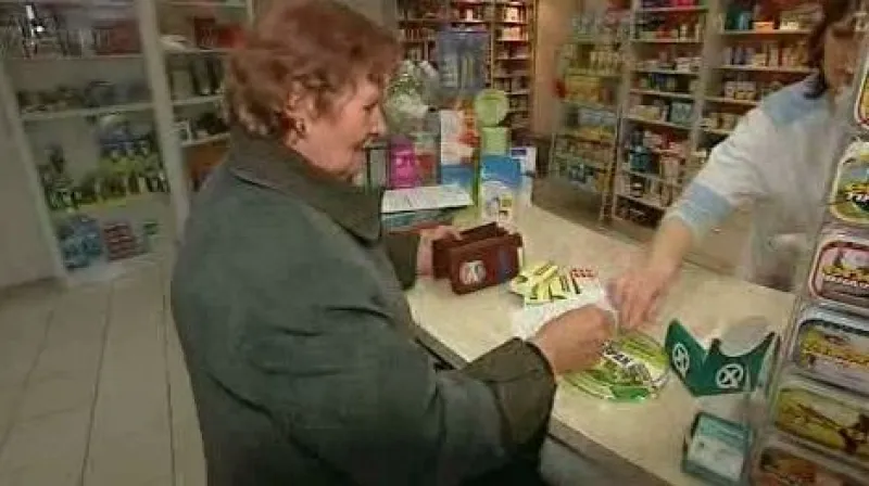 Pacientka v lékárně