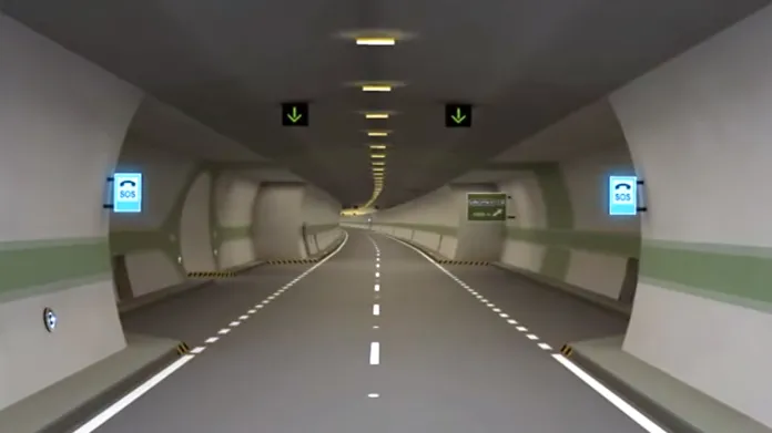 Vizualizace tunelu Višňové