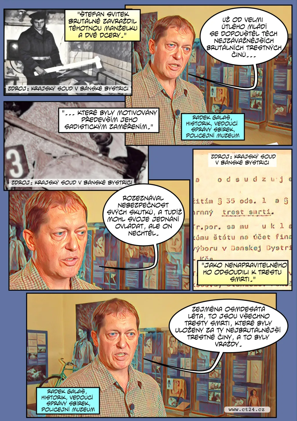 Komiks: Tresty smrti v Československu