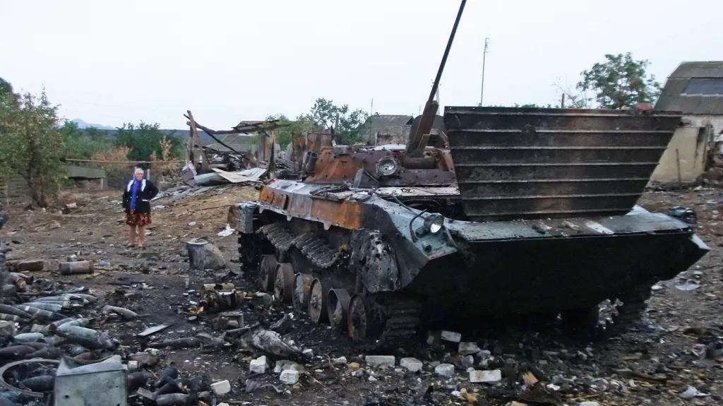 Následky bojů na Ukrajině