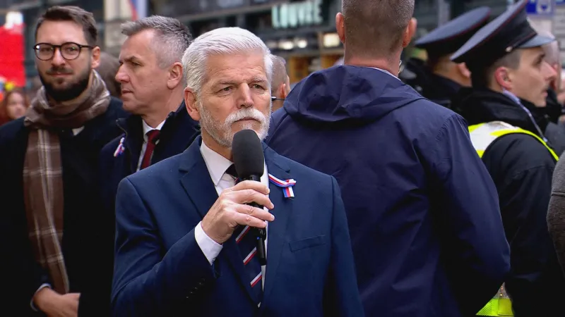 Prezident Petr Pavel k památce 17. listopadu