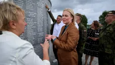 Ministryně obrany Jana Černochová (ODS) na návštěvě Ukrajiny