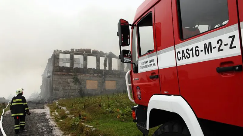 Požár na Petrově boudě