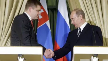 Robert Fico a Vladimir Putin