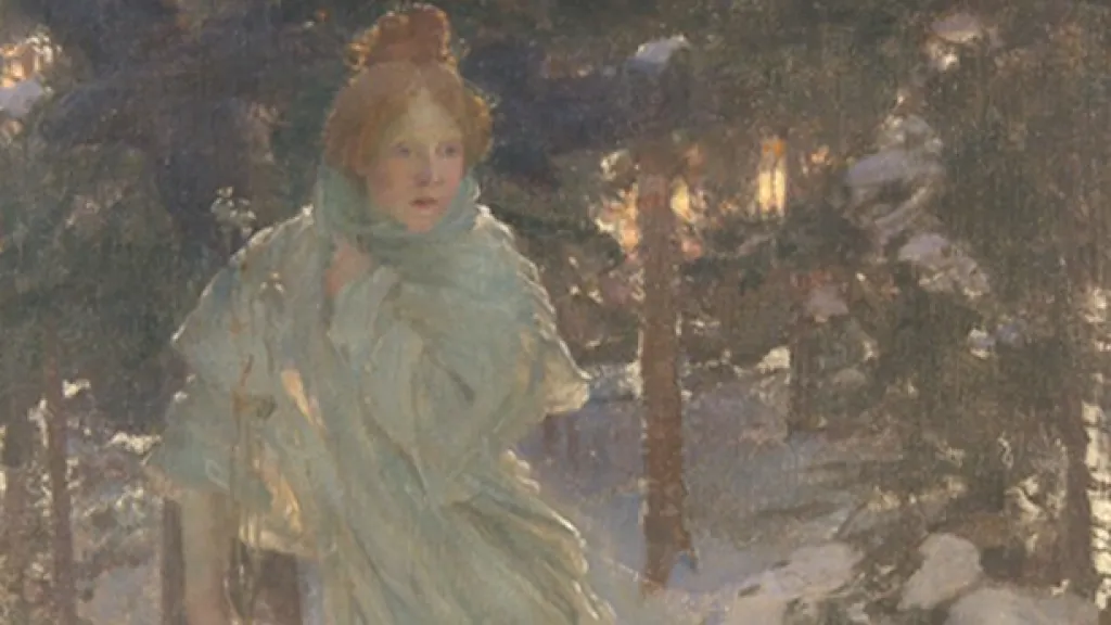 Vojtěch Hynais / Zima (detail)