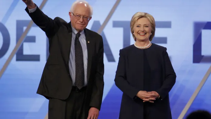 Bernie Sanders a Hillary Clintonová