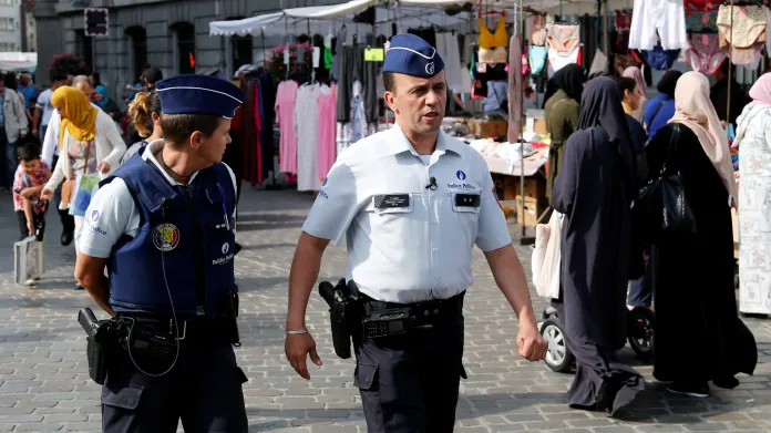 Policie na hlídce v Molenbeeku