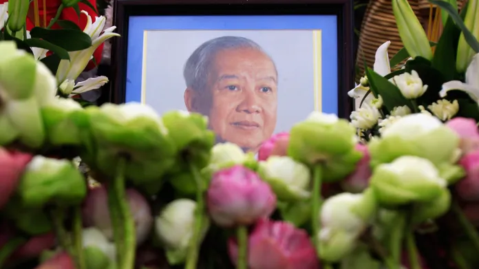 Kambodžané truchlí za bývalého krále Norodoma Sihanuka