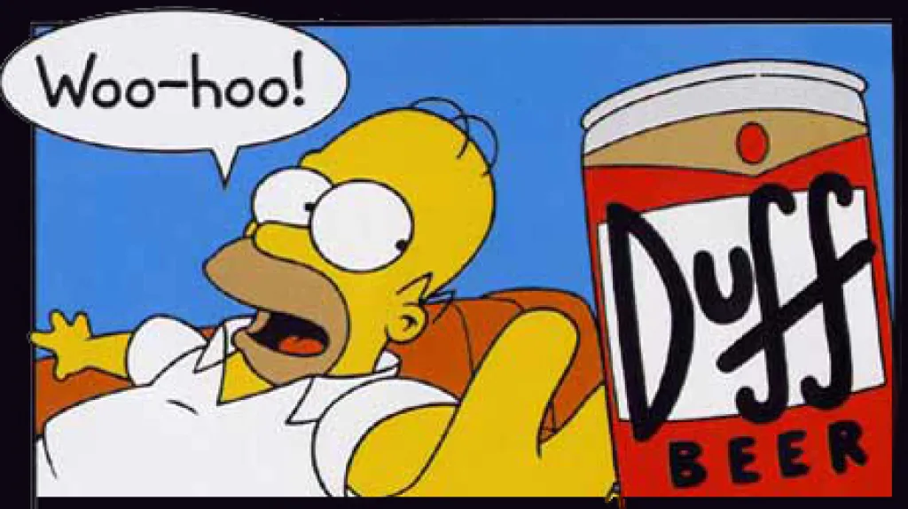 Homer Simpson a pivo Duff