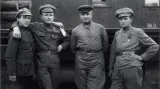 František Polák (první zleva) jako čs. legionář v Rusku