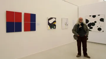 Z výstavy Geometrické struktury / Pocta Zdeňku Sýkorovi