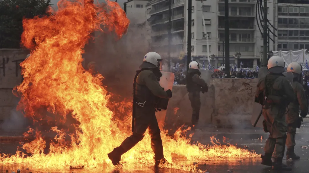 Protesty v Řecku