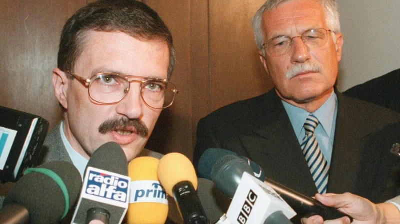 Josef Lux a Václav Klaus