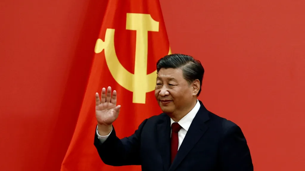 Čínský prezident Si Ťin-pching na 20. celostátním sjezdu Komunistické strany Číny