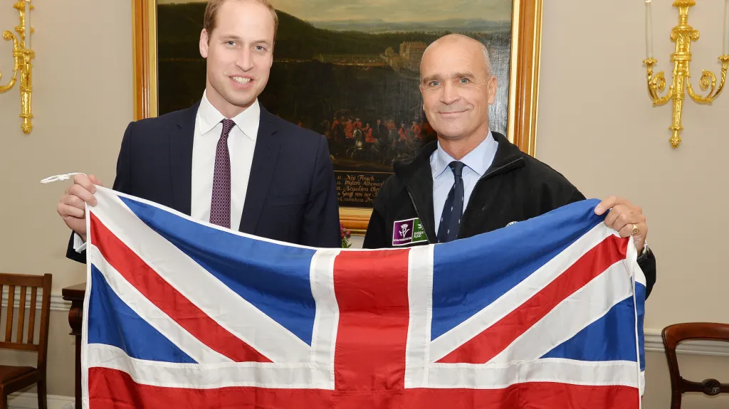 Princ William a polárník Henry Worsley