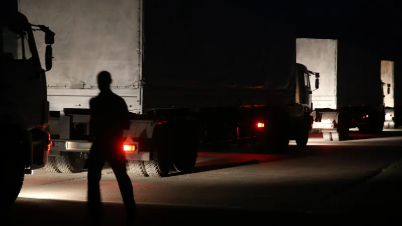 Ruský konvoj s humanitární pomocí