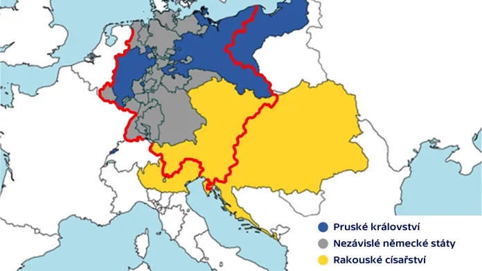 Střední Evropa kolem roku 1820