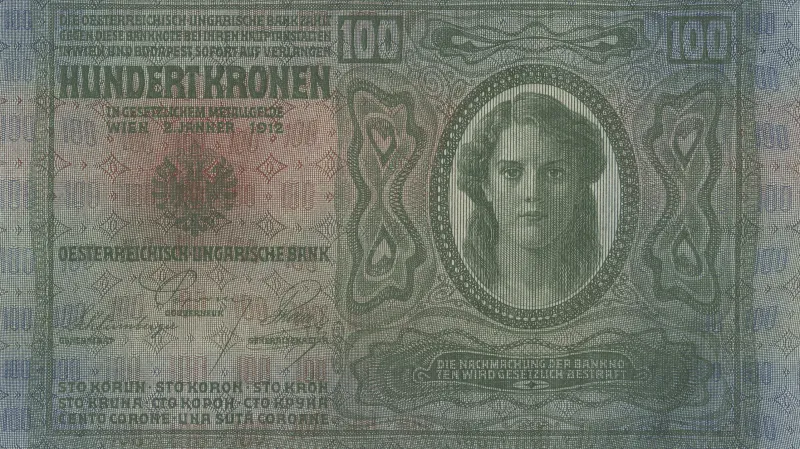 Líc stokoruny z roku 1912