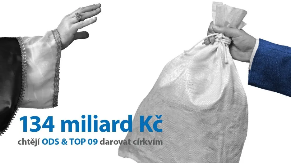 Kampaň ČSSD proti církevním restitucím