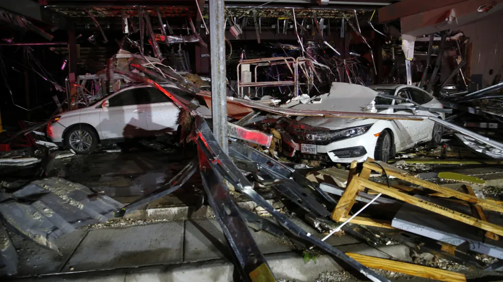 Následky tornáda v Texasu