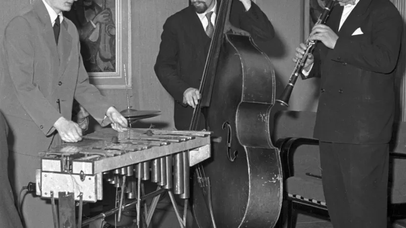 Karel Velebný, Luděk Hulan a Karel Krautgartner (1958)